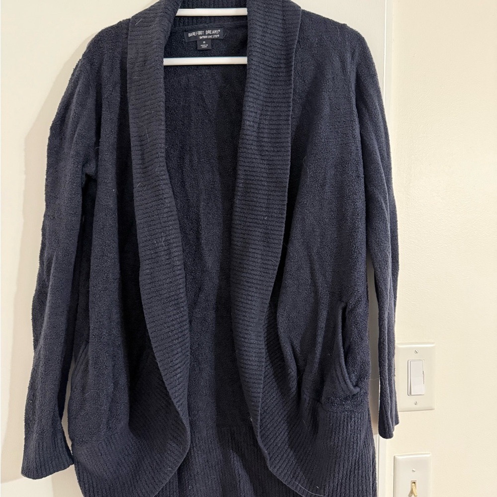 Barefoot Dreams Women's Navy Sweater Cardigan